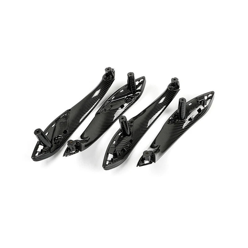 Carbon Style Door Handle Knob Kits Fit For BMW F30 F32 F34 Series 3 4 2013-2018