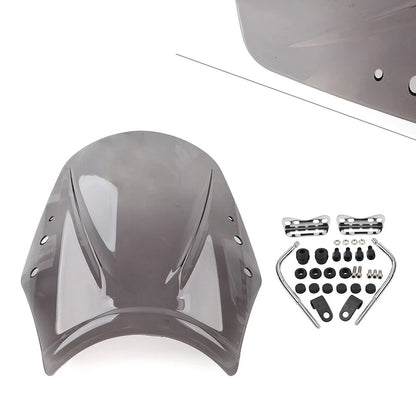 Windshield Deflector for Universal Motorcycle - Grey