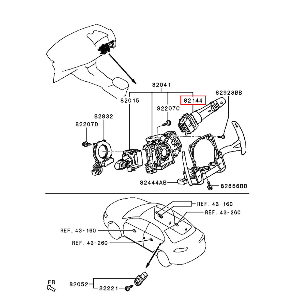 Turn Signal Switch for Montero Pajero Sport (2008-2014)