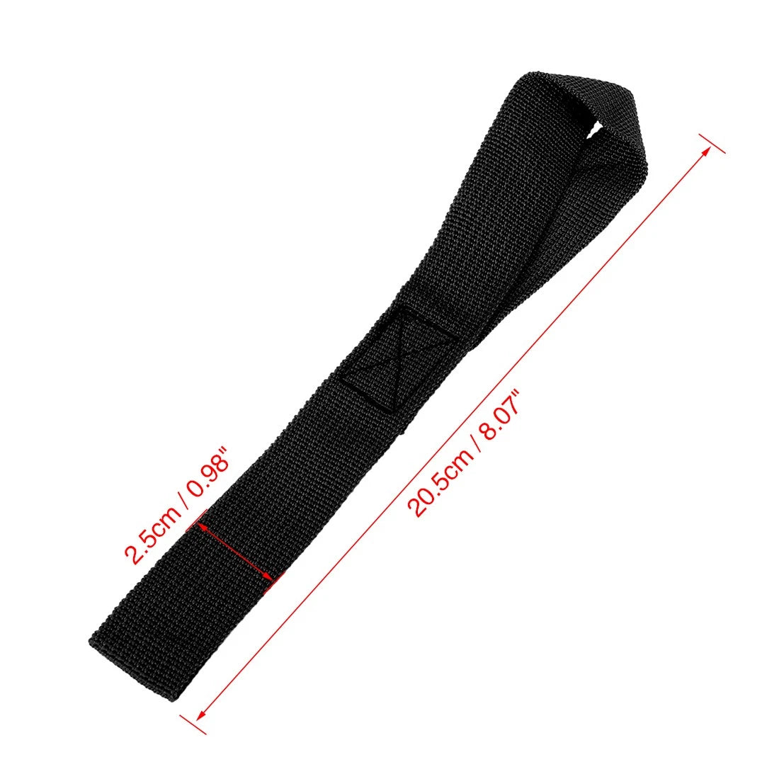Cargo Belt Loop Tie Down Strap 10PCS Black 2.5 x 20.5cm for Motorcycle