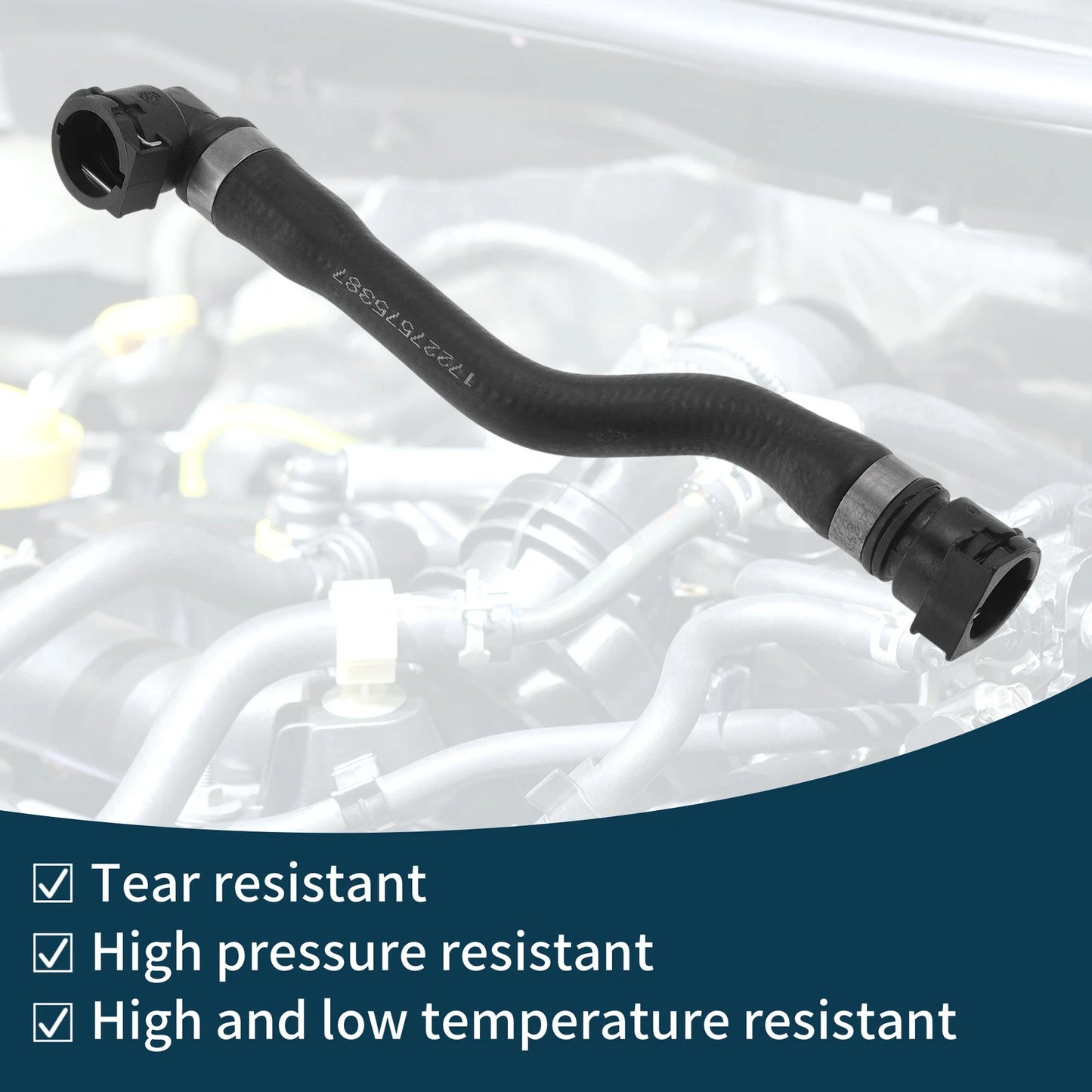 Radiator Hose for BMW 750i 2009-2015 V8 4.4L Coolant Pipe (2009-2015)