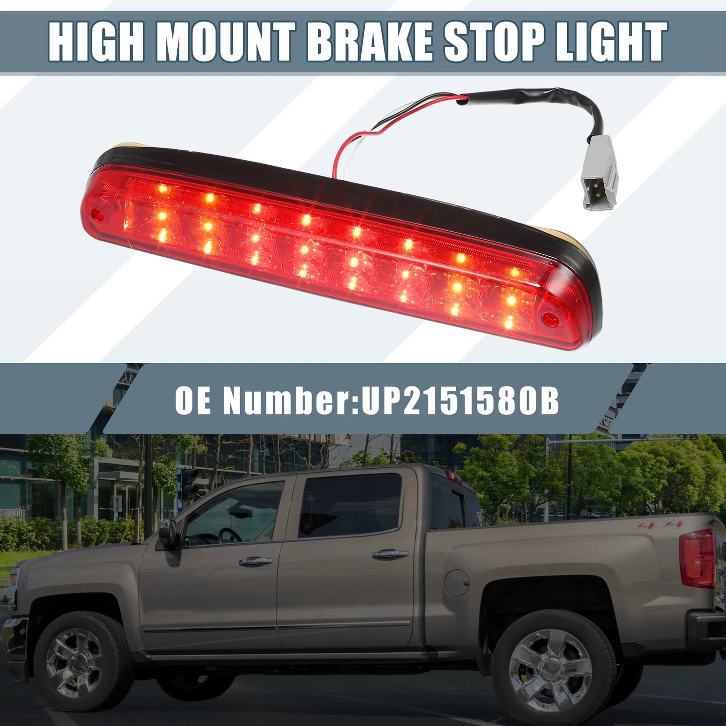 High Mount Brake Stop Light for Ford F-250 1999-2016 Red