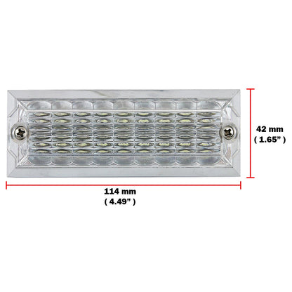 12V White LED Side Marker Turn Signal Lights for Universal