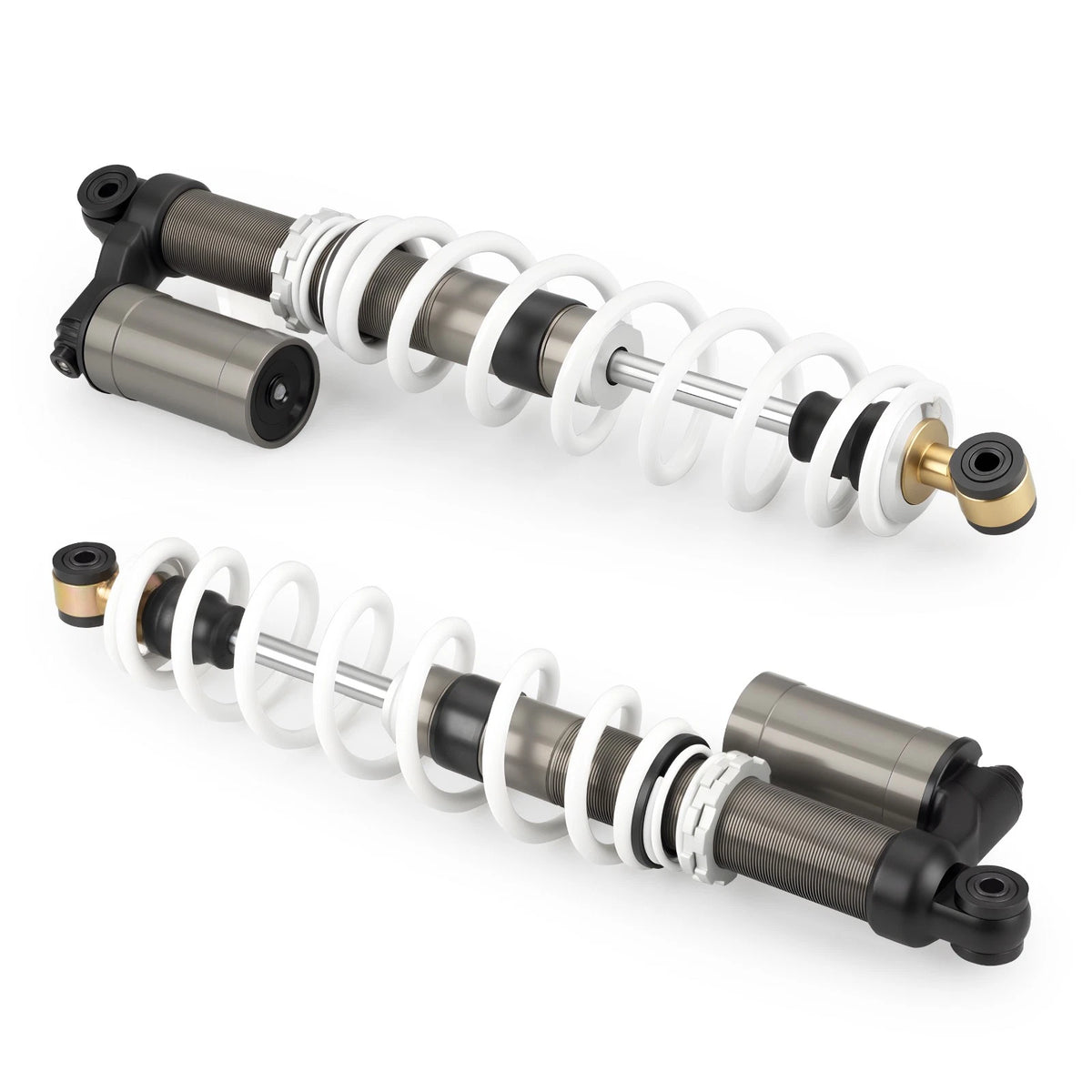 White Air Front Shocks Absorbers Left+Right for Polaris RZR 800 S (2009–2012)