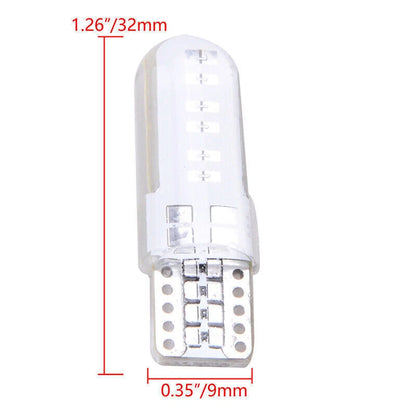 4 x T10 194 W5W COB 2835 SMD 12LED Car License Light Bulbs for Universal (N/A)