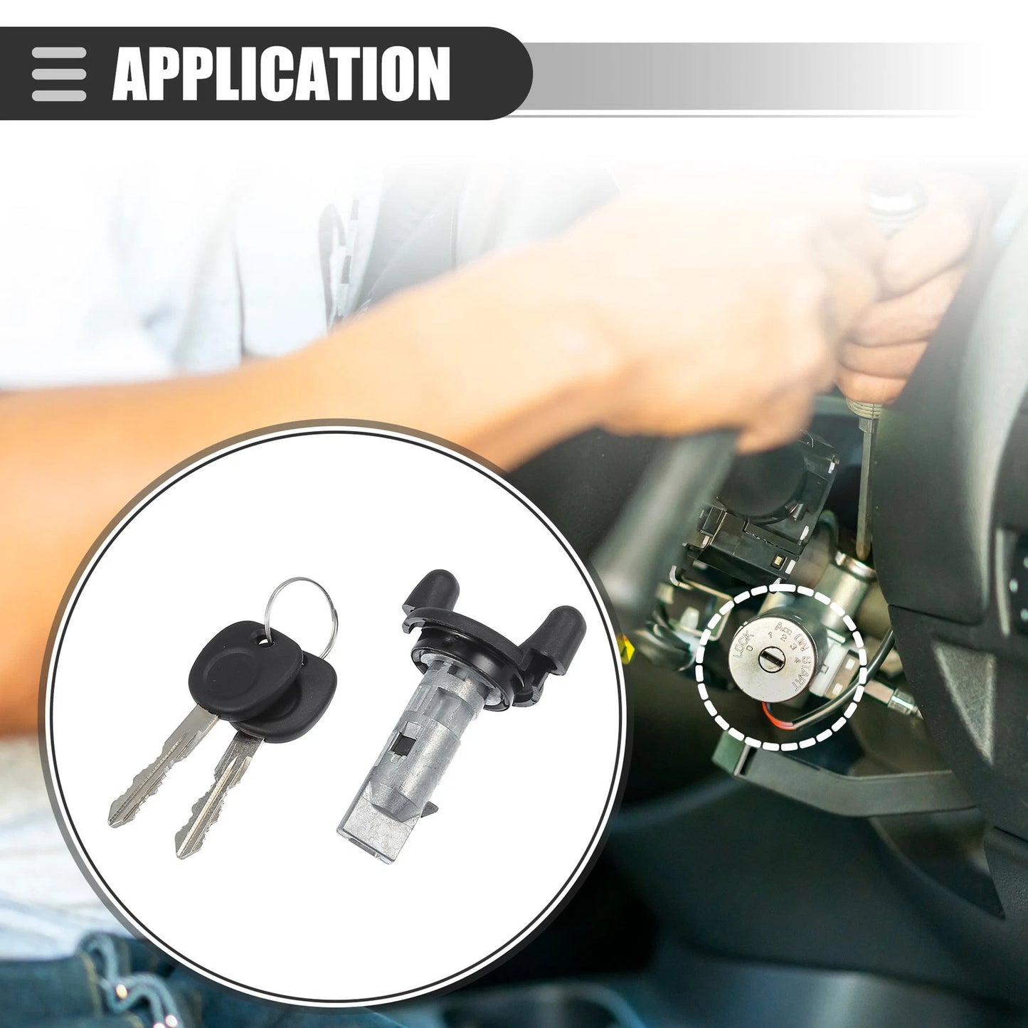 Ignition Switch Lock Cylinder Set for Chevy Silverado 1500 (1999-2004)