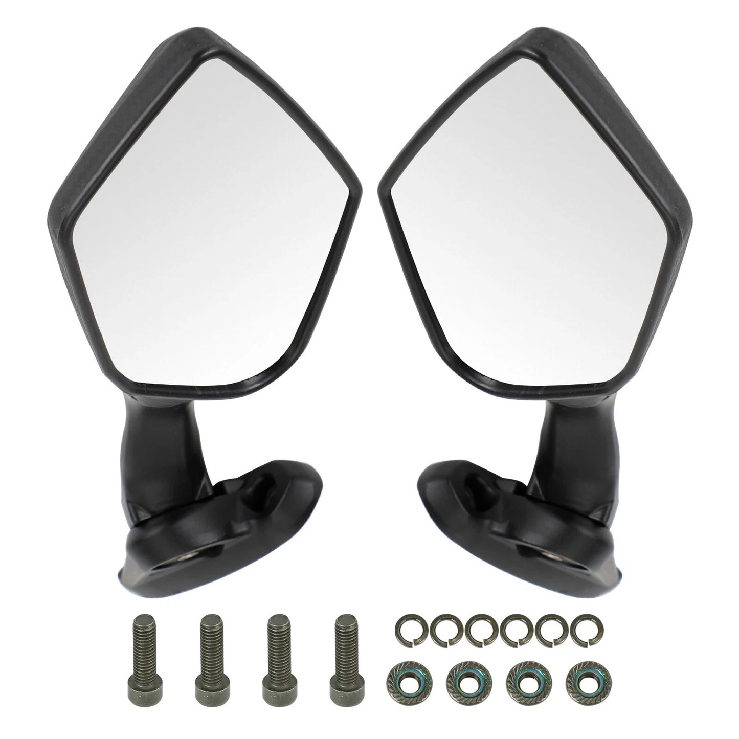 Mirror Set Short Black for Yamaha NMax GPD 125 155 YZF-R3 R3A R25 (2015-2021)