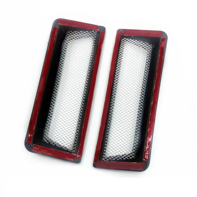 Carbon Fiber Style Hood Vent Louvers for Universal Car Decor