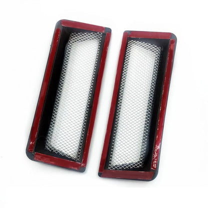 Carbon Fiber Style Hood Vent Louvers for Universal Car Decor
