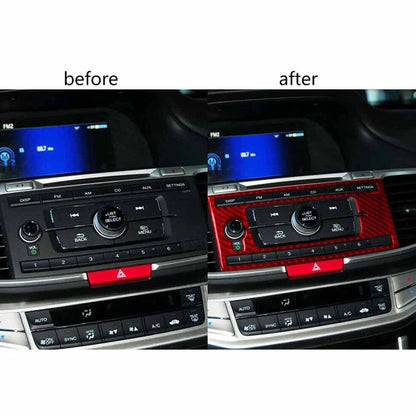 Carbon Fiber Red Switch Panel Cover Trim for Honda Accord (2013-2017)