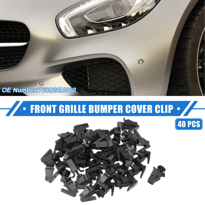 40 Pcs Front Grille Bumper Cover Clips for Nissan Altima (2002-2004)