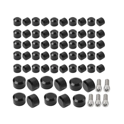 61X Engine Topper Screw Bolt Cap Kit for Harley Twin Cam Softail (2007-2017)