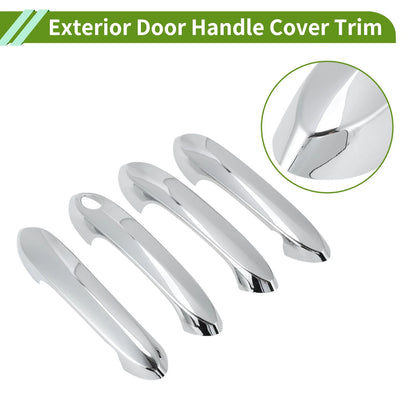 Silver Exterior Door Handle Cover Trim for BMW X3 (2018-2022)