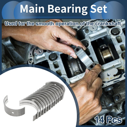 Main Bearing Set 14 Pcs for TOYOTA DYNA (1977–1984)