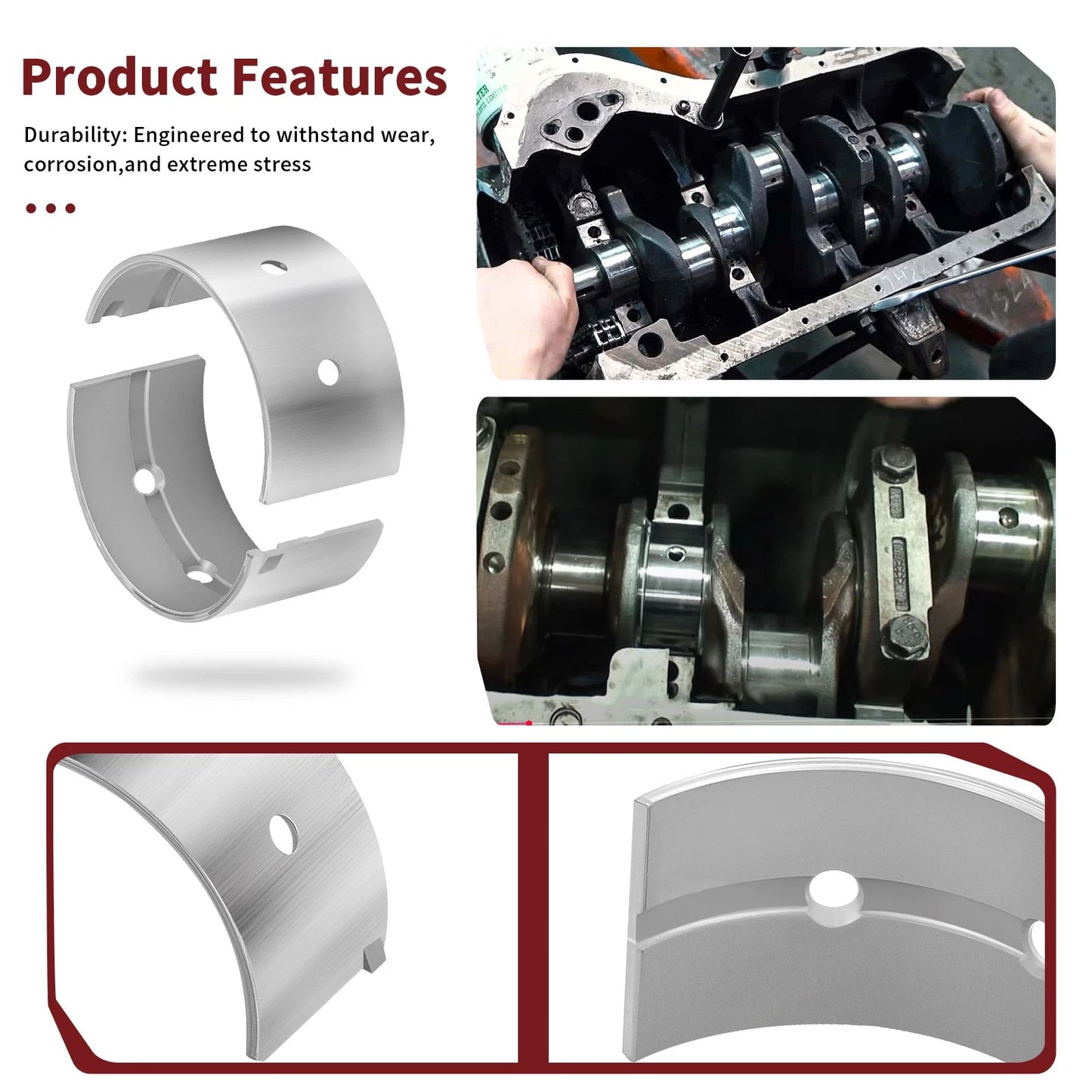 2 x Crankshaft Main Bearing for Yamaha BPT/BXT