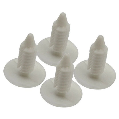 White Set of 4 Front Bumper Plugs License Plate Hole Covers