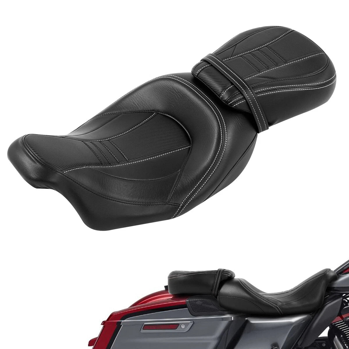 Rider & Passenger Seats for Harley Touring CVO Road Glide (2009-2023)