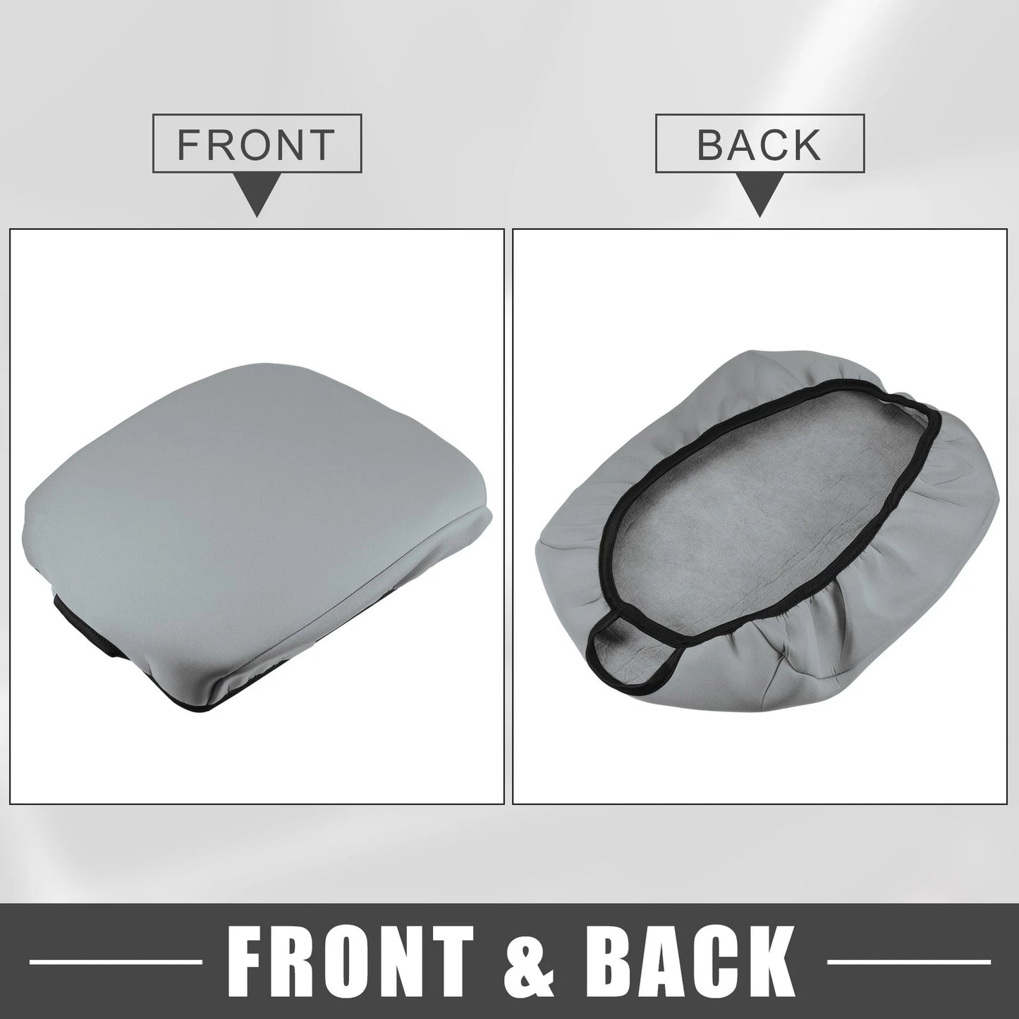 Car Center Console Armrest Cover for Toyota Land Cruiser (2008-2021) Gray