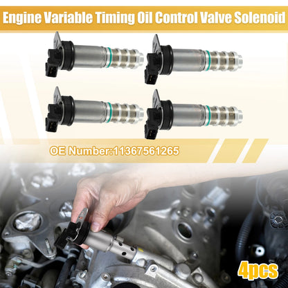 4pcs Variable Valve Timing Solenoids for BMW M3 M4 M2 3.0L (2012-2020)