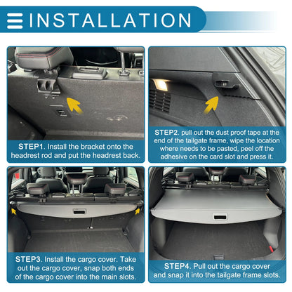 Retractable Cargo Cover for Ford Bronco Sport (2021-2025) Rear Trunk Shelf