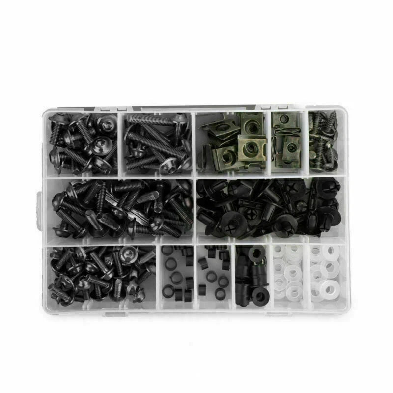 223PCS Black Fairing Screw & Clamp Set for F2 (No Year Specified)
