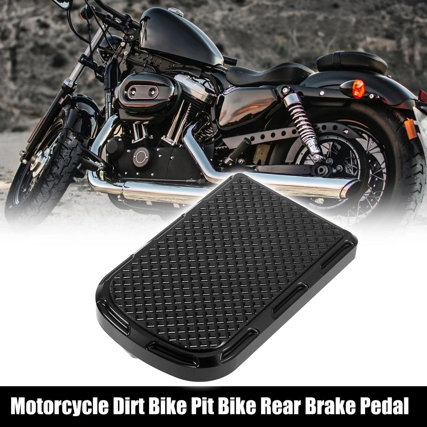 Rear Brake Pedal Step Plate for Harley