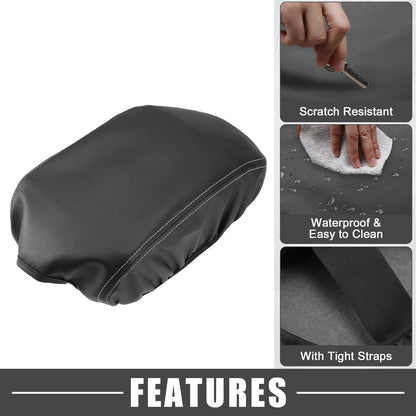 Center Console Armrest Cover for Dodge Charger (2011-2023) Black/Gray