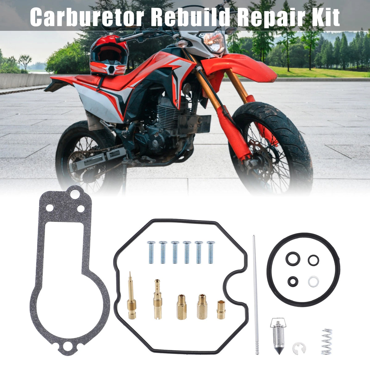 Rebuild Carburetor Metal Rubber for Honda CRF230F