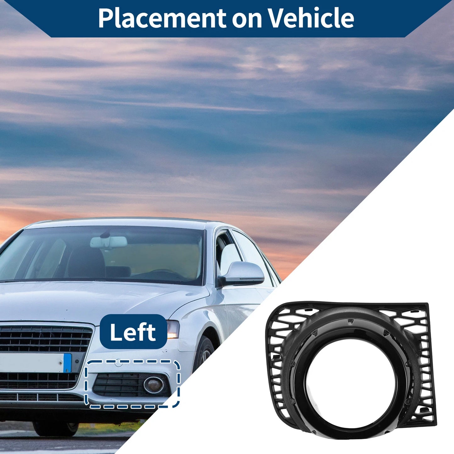 Front Left Fog Light Grill for Land Rover Vogue L322 (2010-2012)