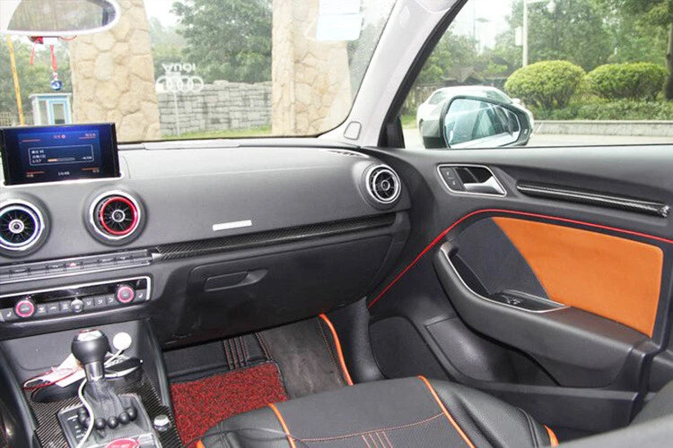 REAL Carbon Fiber Interior Full Kits Cover Trim Set For Audi A3 8V 2014-20