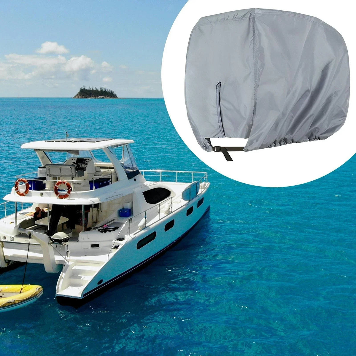 Outboard Motor Waterproof Sunproof for 115-225HP, Grey