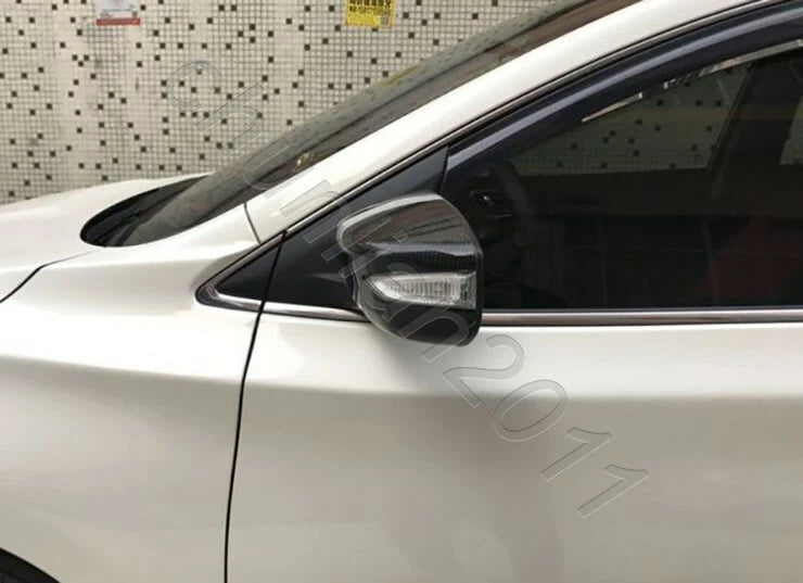 Fiber Rearview Side Mirror Covers for Nissan Sentra (2013-2019) 2 x pcs