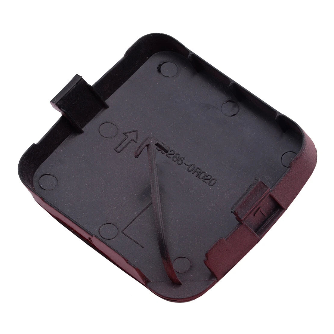 Red Front Bumper  Tow Hook Eye Cover Caps for Toyota RAV4 (2009-2012)