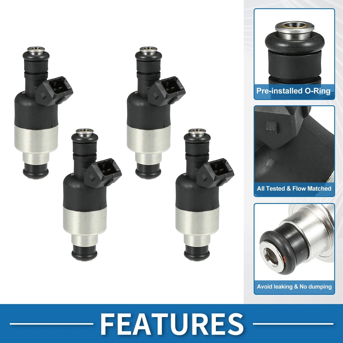 Fuel Injector 2.2L for Chevrolet Cavalier (1998 - 2000) 4 Pcs