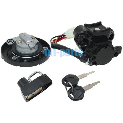 Ignition Key Switch & Fuel Tank Cap Lock Set for Kawasaki KLX250 (01-14)