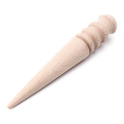 Round Shape Wood Edge Slicker for Leather Edge Polishing - 1pc