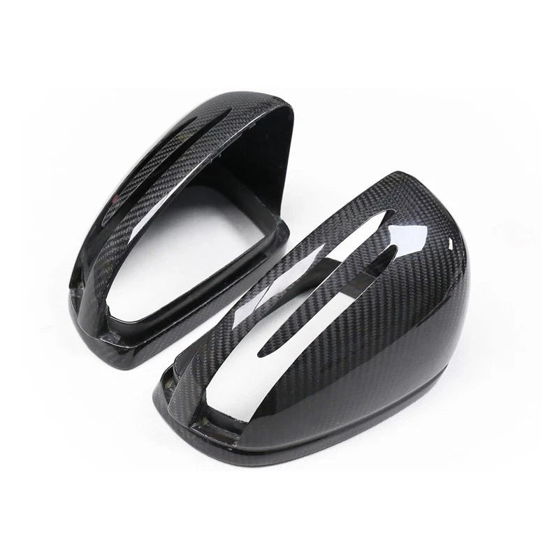 Full Carbon Fiber Replace Side Mirror Cover Caps for Benz SLK SLC SL SLS R172