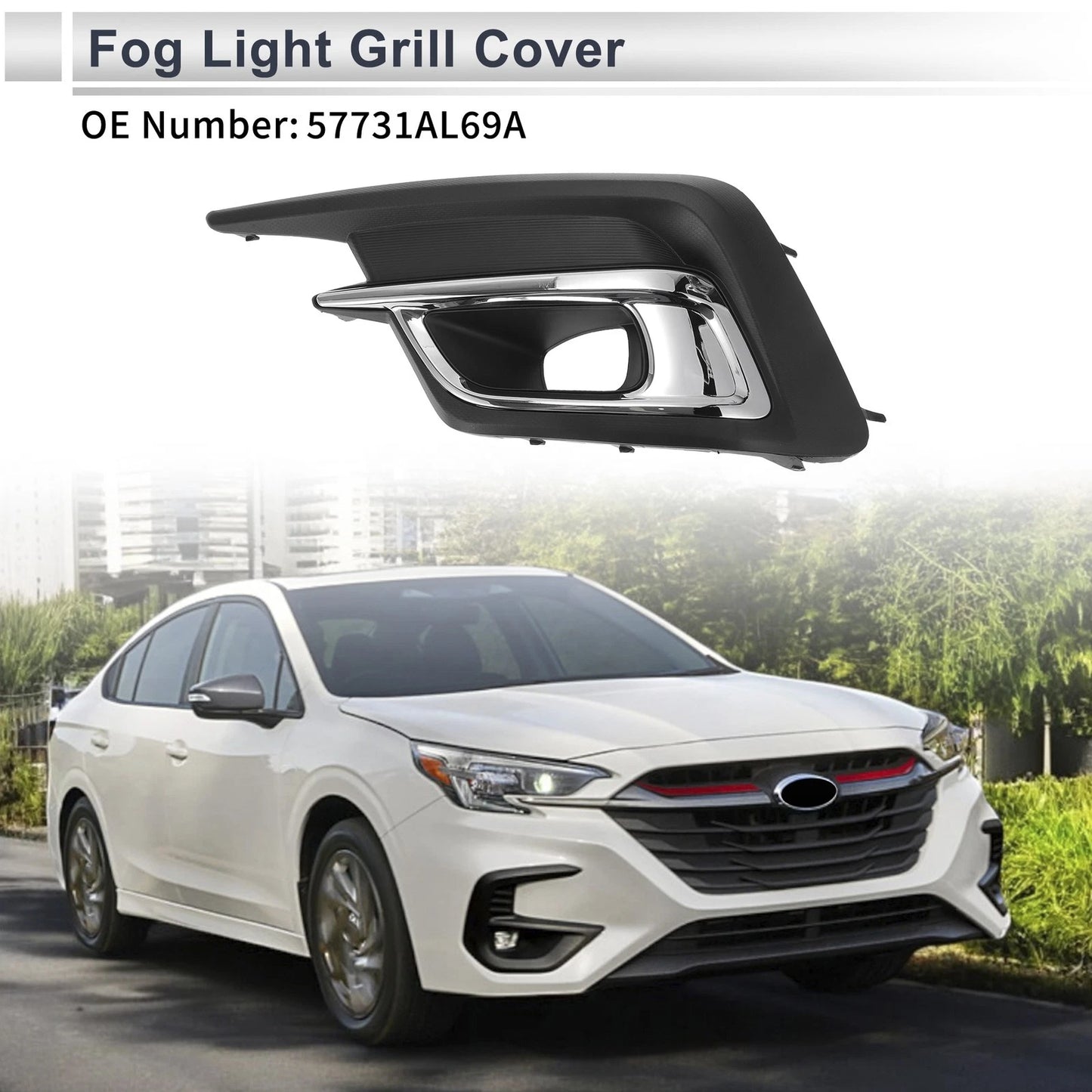 Front Left Fog Light Grill for Subaru Legacy (2018-2019)