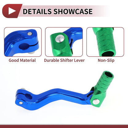 Folding Gear Shifter Lever for Kayo T2 Blue Green