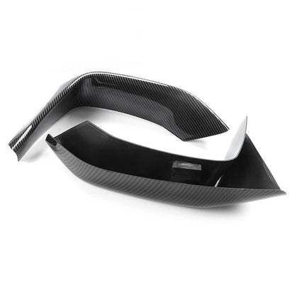 Carbon Look Front Bumper Upper Vent Cover & Lower Splitters for BMW F80 M3 F82 M4