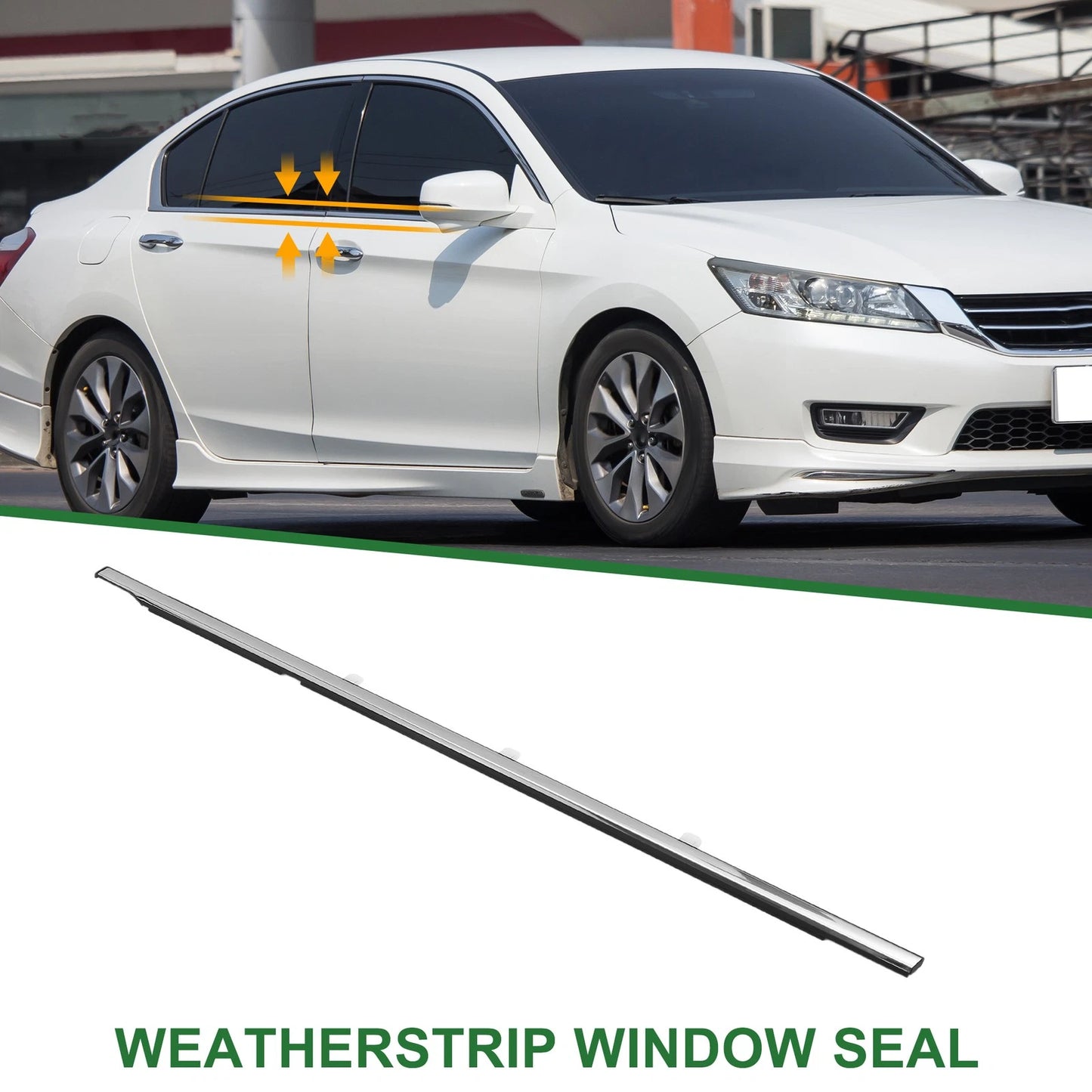 Rear Left Weatherstrip Window Seal for Honda Accord (2008-2012)