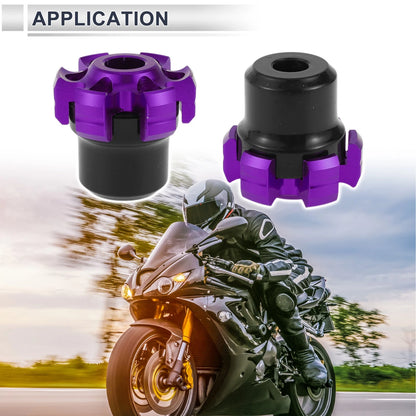13.5mm Aluminum Alloy Slider Frame Screws 1 Set Purple Hex Key for Motorcycle