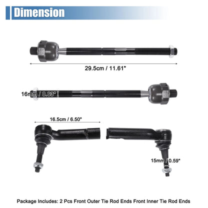 4pcs Tie Rod End Links for Lincoln Navigator (2003-2023)