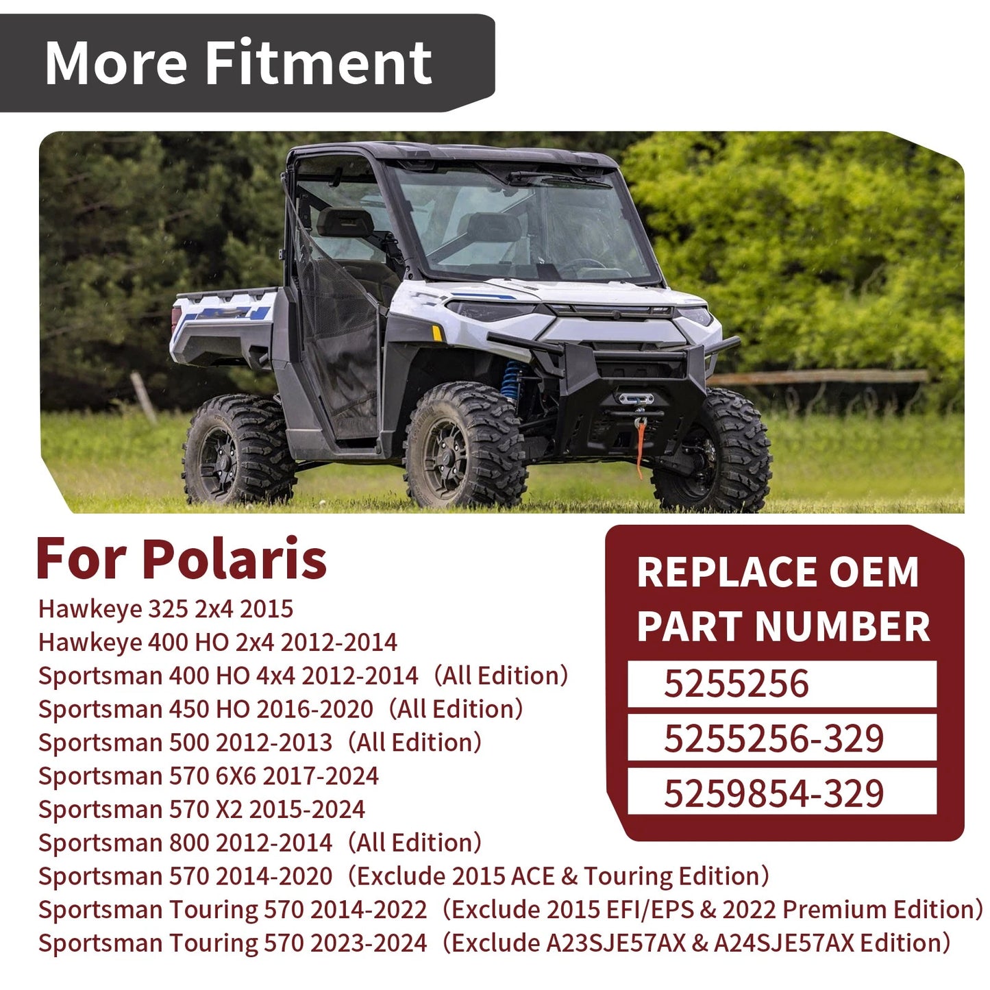 Front Rack Pivot Bracket for Polaris Hawkeye 325/400, Sportsman 450