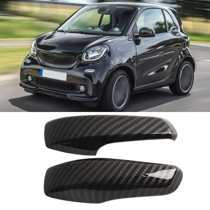 2 x Carbon Fiber Black Car Decorative Frame for Smart (2010–2014)