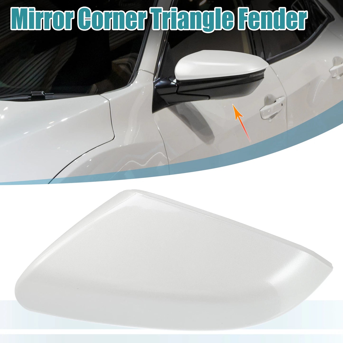 Mirror Corner Triangle Fender Cover Trim Left Side for Honda Civic (2016-2021)