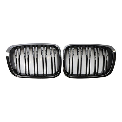 Front Twin Bar Grille Trim for BMW 3 Series E46 4 Door (1999-2001)