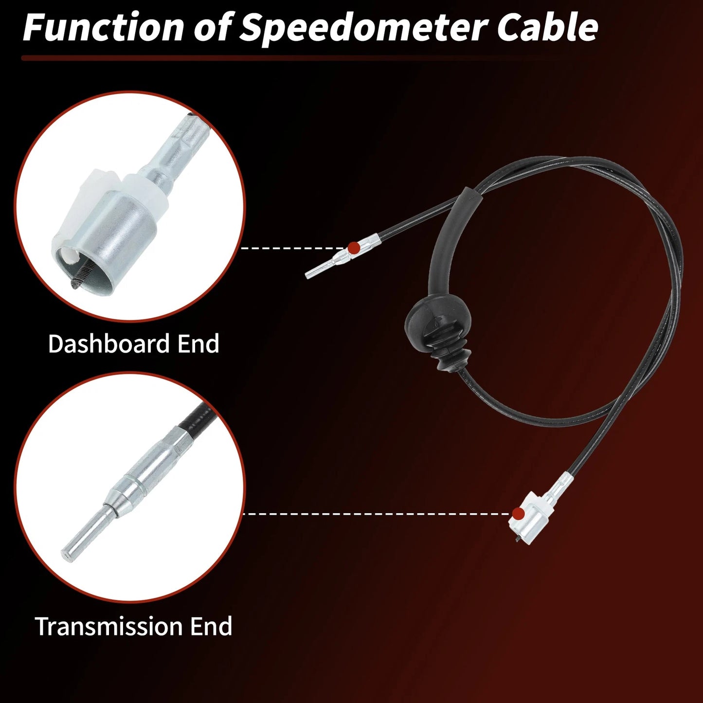 Speedometer Cable for Honda CRX Civic DX 1988-1992 (2 x 5MT/4MT)