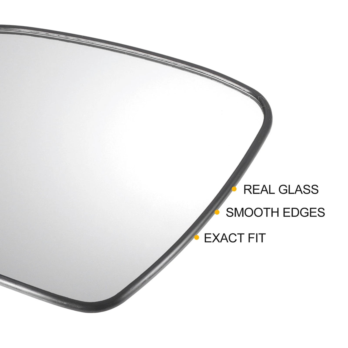Left Side White Mirror Glass w/ Back Non-Heated for Honda Jazz Fit (2020-2021)