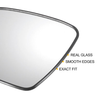 Left Side White Mirror Glass w/ Back Non-Heated for Honda Jazz Fit (2020-2021)